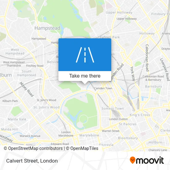 Calvert Street map