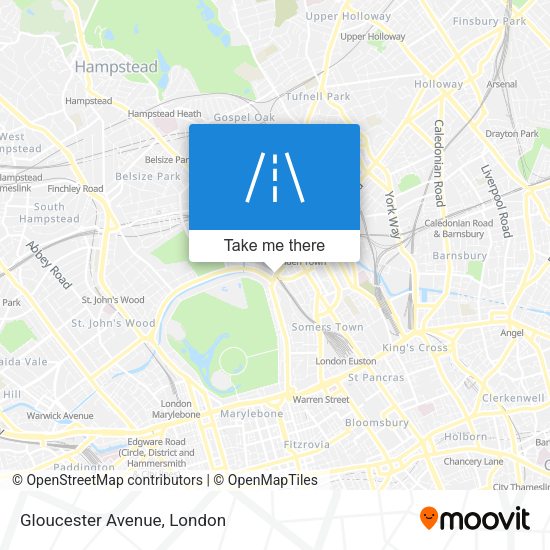 Gloucester Avenue map