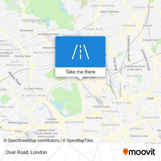 Oval Road map