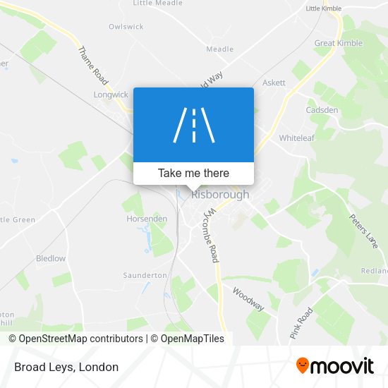 Broad Leys map