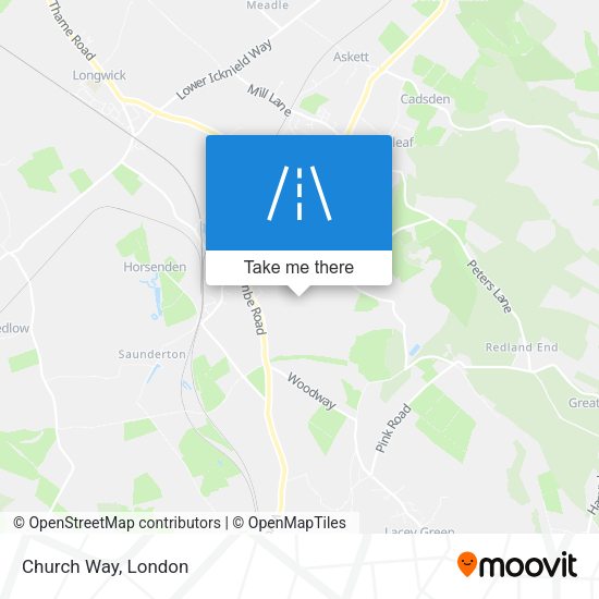 Church Way map