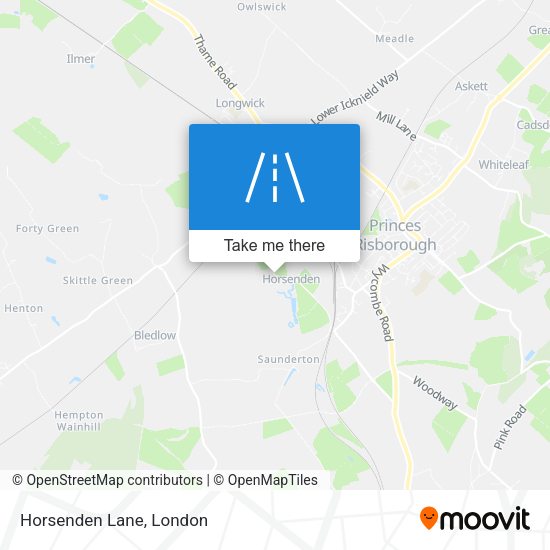 Horsenden Lane map