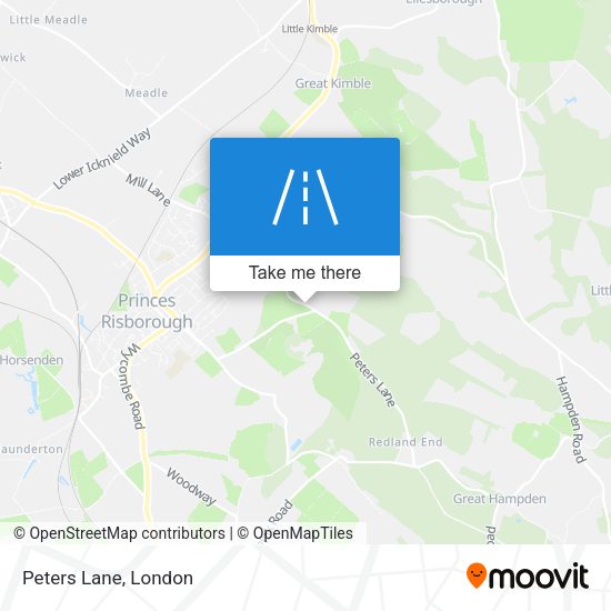 Peters Lane map