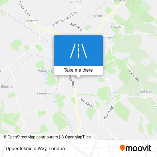 Upper Icknield Way map