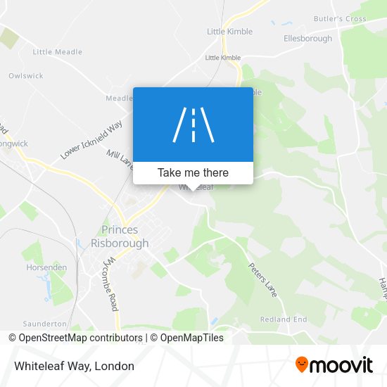 Whiteleaf Way map