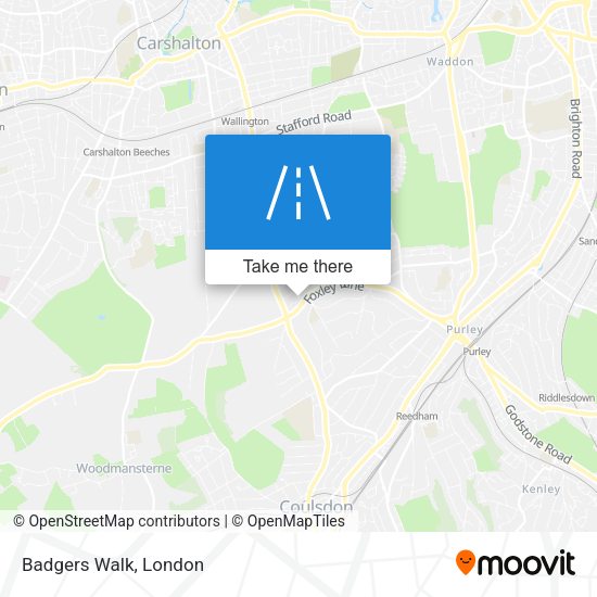 Badgers Walk map
