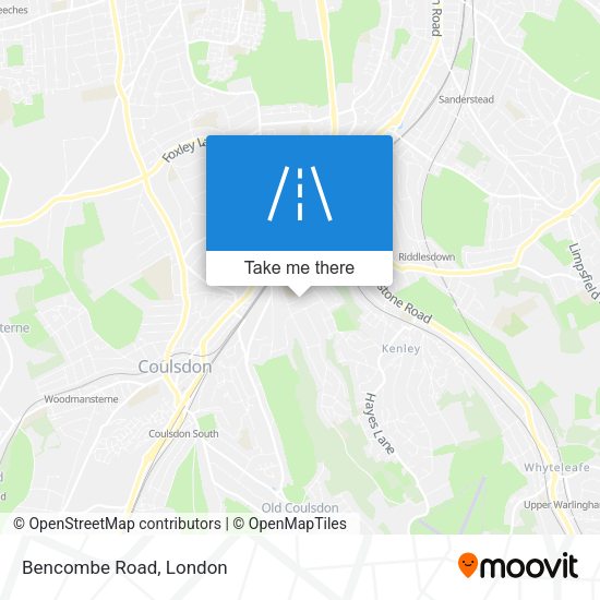 Bencombe Road map