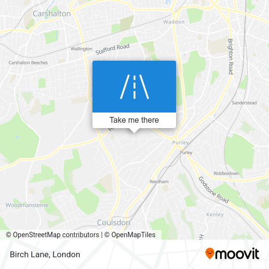 Birch Lane map