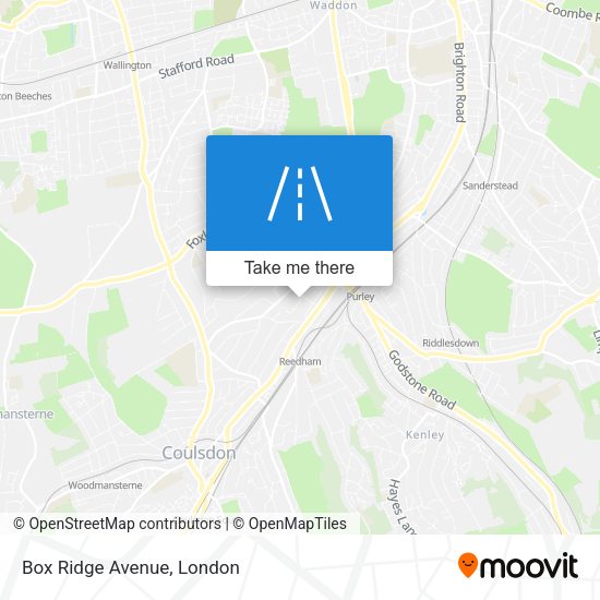 Box Ridge Avenue map