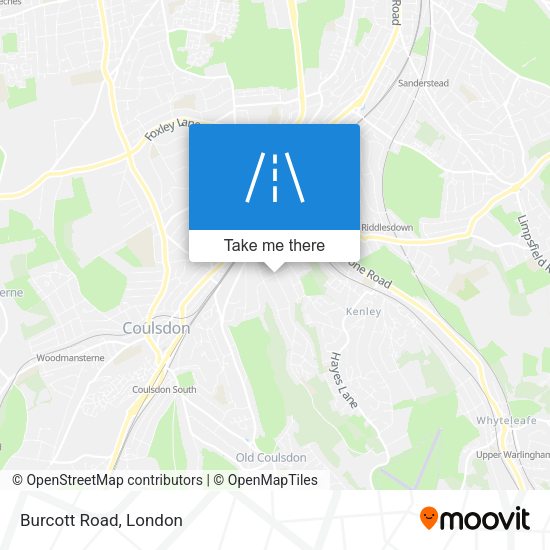 Burcott Road map