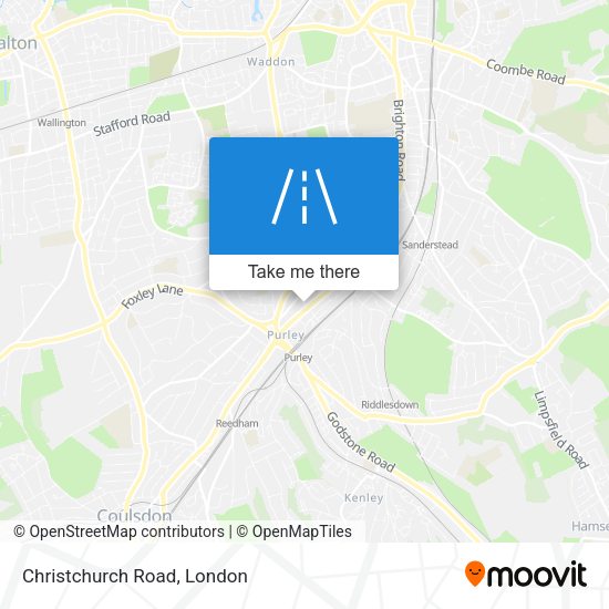 Christchurch Road map