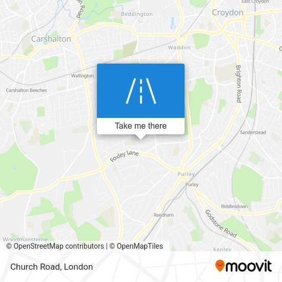 Church Road map
