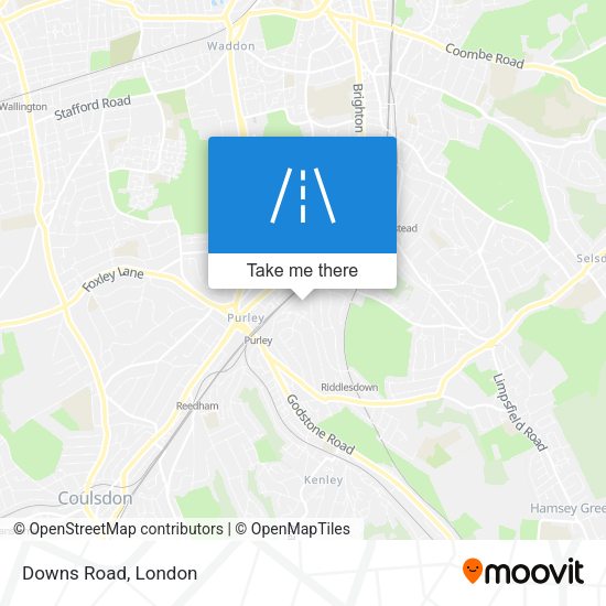 Downs Road map