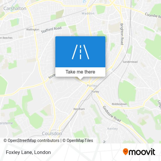 Foxley Lane map