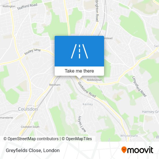 Greyfields Close map
