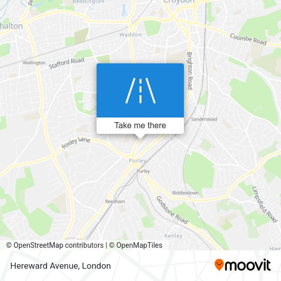 Hereward Avenue map