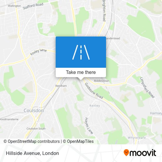 Hillside Avenue map