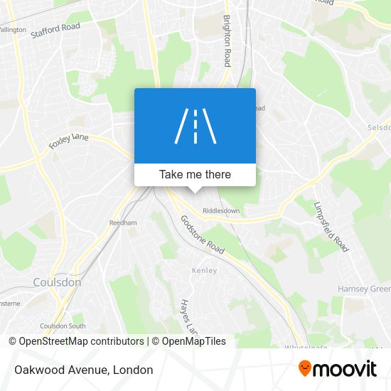 Oakwood Avenue map