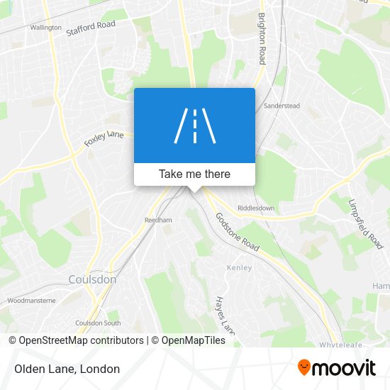 Olden Lane map