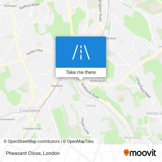 Pheasant Close map