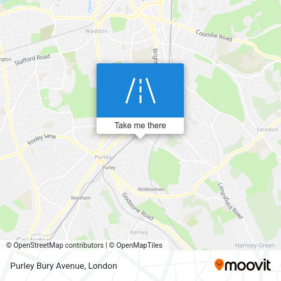 Purley Bury Avenue map