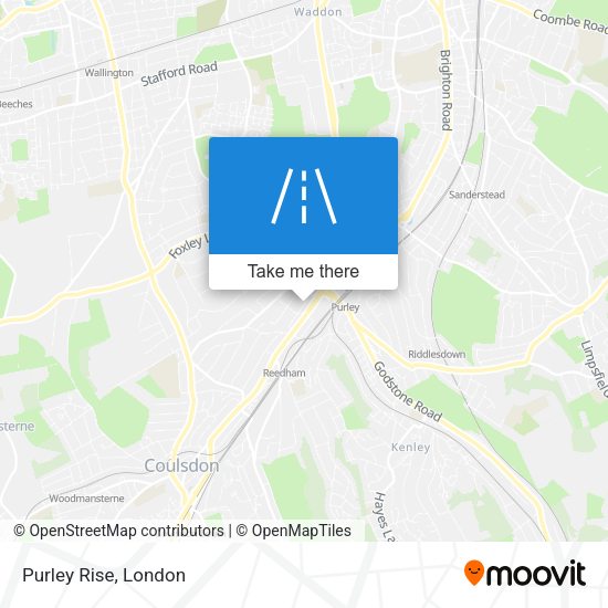 Purley Rise map