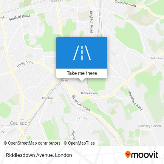 Riddlesdown Avenue map
