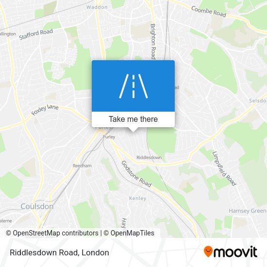 Riddlesdown Road map