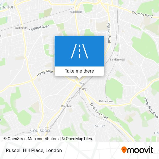 Russell Hill Place map