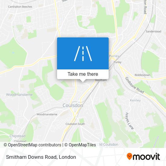 Smitham Downs Road map