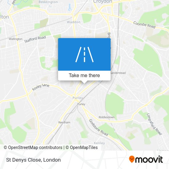 St Denys Close map
