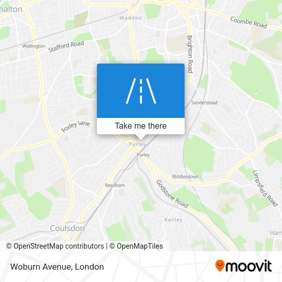 Woburn Avenue map