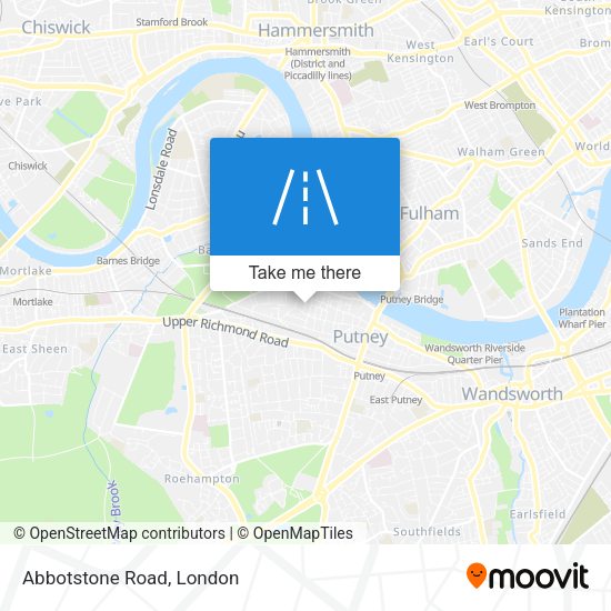 Abbotstone Road map