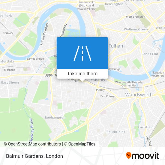 Balmuir Gardens map
