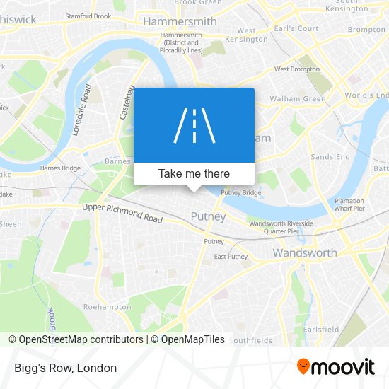 Bigg's Row map