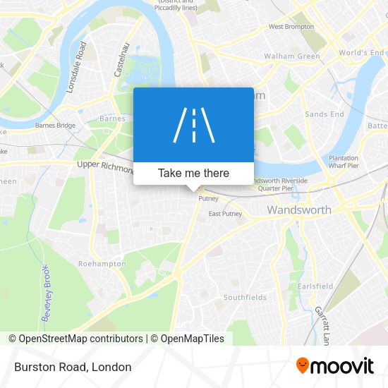 Burston Road map