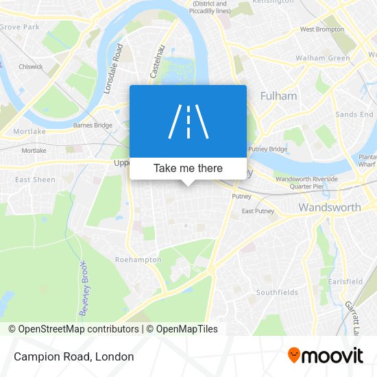 Campion Road map