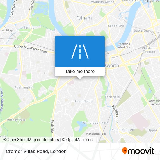 Cromer Villas Road map