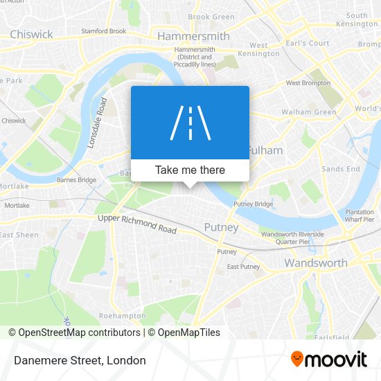 Danemere Street map