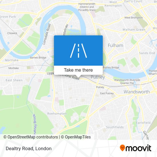 Dealtry Road map