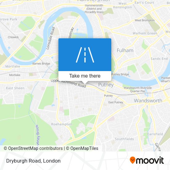 Dryburgh Road map