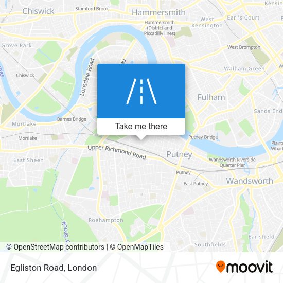 Egliston Road map