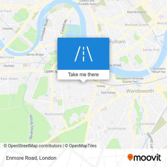 Enmore Road map