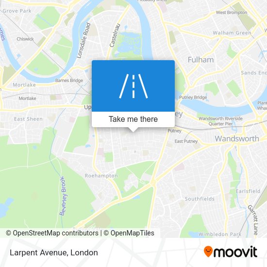 Larpent Avenue map