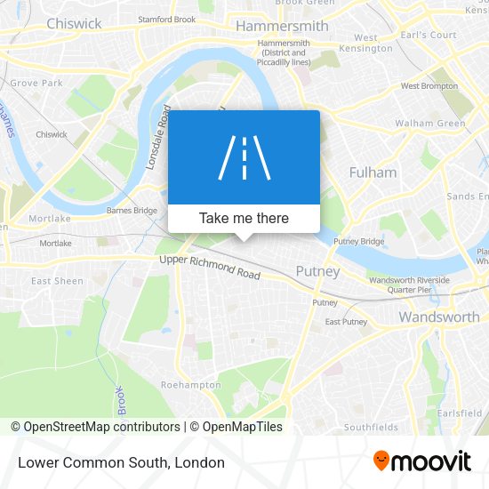 Lower Common South map
