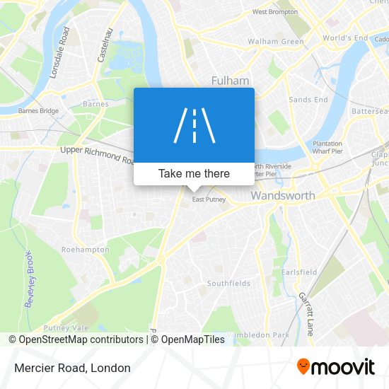 Mercier Road map