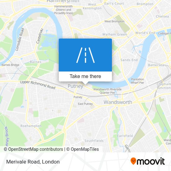 Merivale Road map