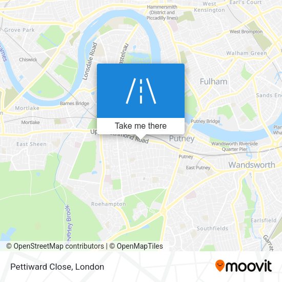Pettiward Close map