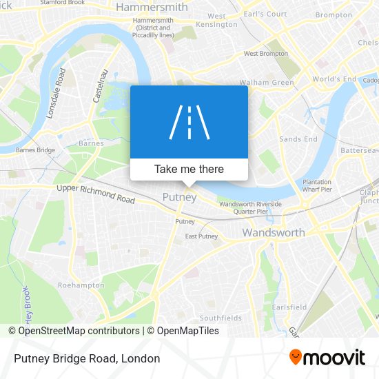 Putney Bridge Road map