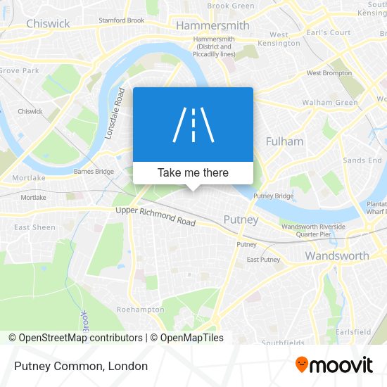 Putney Common map